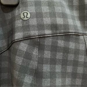 Lululemon athletica Here To There black grey checkered high rise leggings